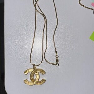 Cc Charms With Unbranded Stainless Steel Chain Preowned